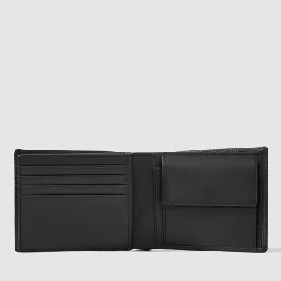 BOND CENTRE FLAP WALLET WITH COIN COMPARTMENT