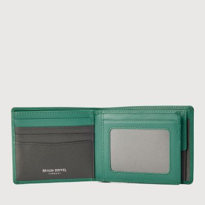 PINE CENTRE FLAP WALLET WITH COIN COMPARTMENT