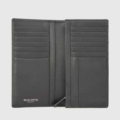 BERGEN 2 FOLD LONG WALLET WITH ZIP COMPARTMENT (BOX GUSSET)