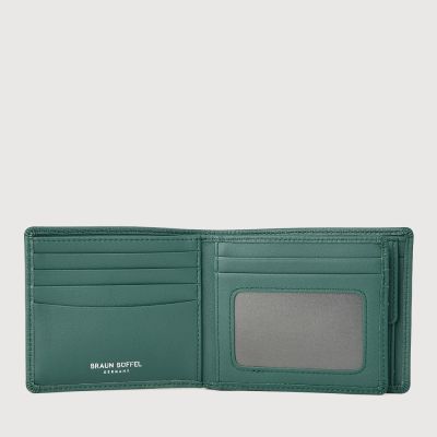 BERGEN CENTRE FLAP WALLET WITH COIN COMPARTMENT