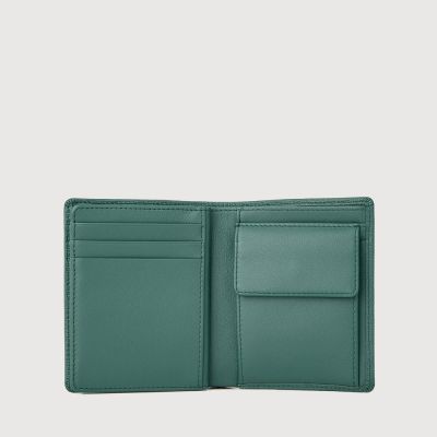 BERGEN VERTICAL WALLET WITH COIN COMPARTMENT
