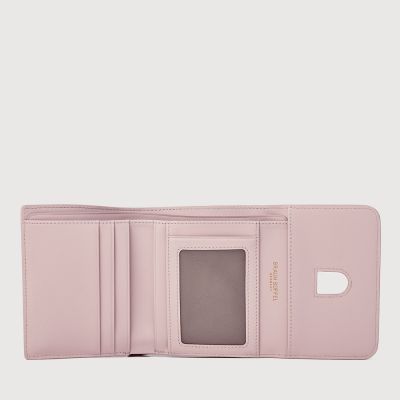 CEDORE 3 FOLD SMALL WALLET WITH EXTERNAL COIN COMPARTMENT